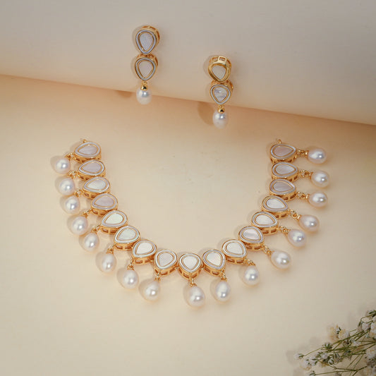 Teardrop Pearl Harmony Necklace Set