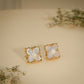 Pearl Blossom Stud Earrings – 18K Gold Plated Anti-Tarnish Earrings