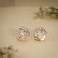 Mother of Pearl Floral Stud Earrings – Anti Tarnish Gold Plated