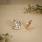 Mother of Pearl Floral Stud Earrings – Anti Tarnish Gold Plated