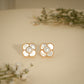 Pearl Clover Stud Earrings – 18K Gold Plated Anti-Tarnish Earrings
