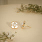 Pearl Clover Stud Earrings – 18K Gold Plated Anti-Tarnish Earrings