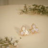 Floral Pearl Stud Earrings