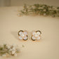 Pearl Clover Luxe Stud Earrings – 18K Gold Plated Anti-Tarnish Earrings