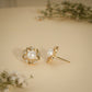 Star Pearl Stud Earrings