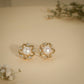 Star Pearl Stud Earrings