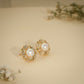 Star Pearl Stud Earrings