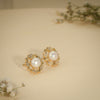 Star Pearl Stud Earrings