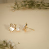 Butterfly Pearl Stud Earrings