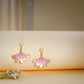 Blush Pearl Floral Drop Earrings – 18K Gold Plated Anti-Tarnish Earrings
