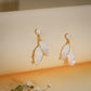 Crystal Petal Drop Earrings – 18K Gold Plated Anti-Tarnish Earrings