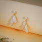 Crystal Petal Drop Earrings – 18K Gold Plated Anti-Tarnish Earrings