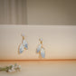 Ice Crystal Petal Drop Earrings – 18K Gold Plated Anti-Tarnish Earrings