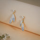 Ice Crystal Petal Drop Earrings – 18K Gold Plated Anti-Tarnish Earrings