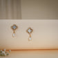 Pearl Clover Drop Earrings – 18K Gold Plated Anti-Tarnish Earrings