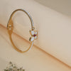 Floral Grace Gold Bracelet