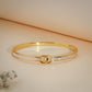 18K Gold Coated Crystal Link Bracelet – Anti Tarnish Demi-Fine Jewellery
