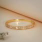 18K Gold Coated Clover Crystal Bracelet – Anti Tarnish Demi-Fine Jewellery