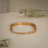 18K Gold Coated Crystal Cuff Bracelet – Anti Tarnish Demi-Fine Jewellery