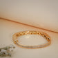 18K Gold Coated Crystal Cuff Bracelet – Anti Tarnish Demi-Fine Jewellery