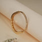 18K Gold Coated Crystal Cuff Bracelet – Anti Tarnish Demi-Fine Jewellery