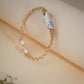 18K Gold Coated Natural Pearl Wire Bracelet – Anti Tarnish Demi-Fine Jewellery