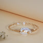 18K Gold Coated Natural Pearl Wire Bracelet – Anti Tarnish Demi-Fine Jewellery