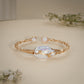 18K Gold Coated Natural Pearl Wire Bracelet – Anti Tarnish Demi-Fine Jewellery