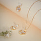 Pearl Heart Pendant & Earrings Set