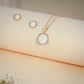 Classic Mother-of-Pearl Circle Pendant Set