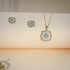Celeste Floral Pearl Pendant Set