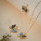 Aurora Butterfly Pearl Pendant Set