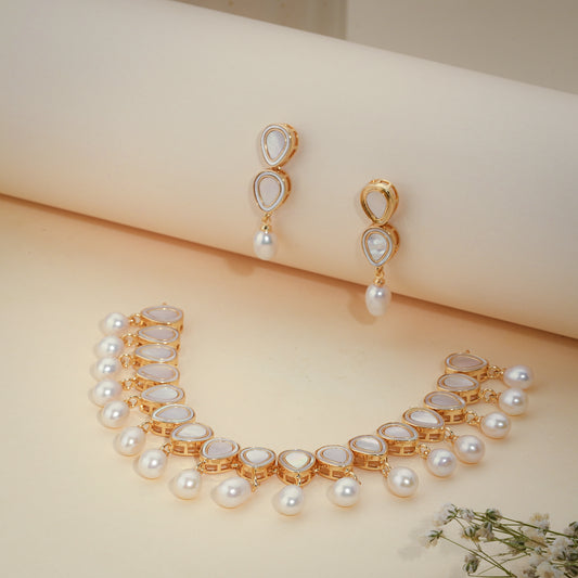 Teardrop Pearl Harmony Necklace Set