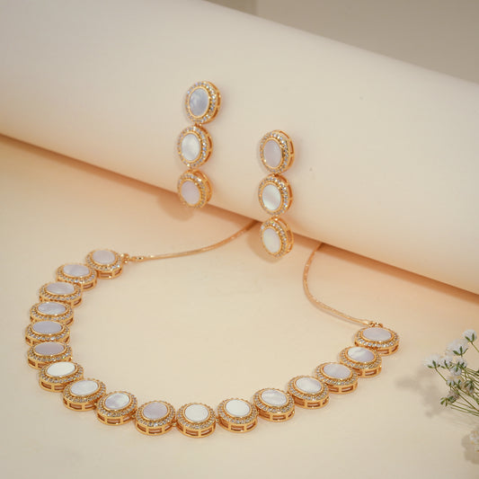 Teardrop Pearl Droplet Necklace Set